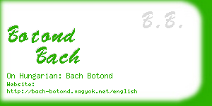 botond bach business card